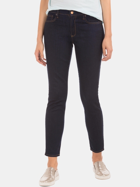 

GAP Women Navy Blue Slim Fit Mid-Rise Clean Look Stretchable Jeans