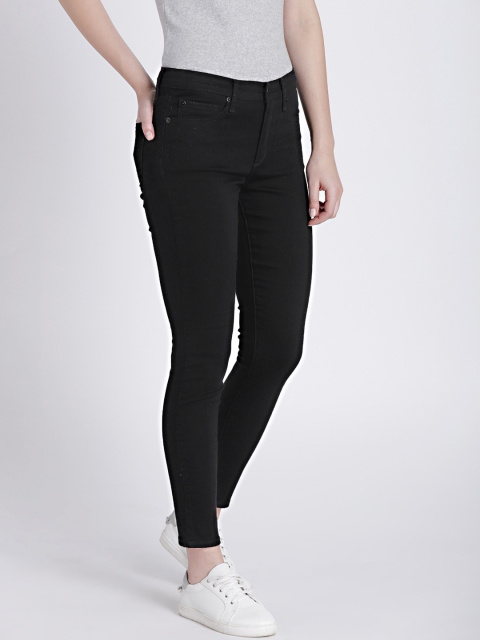 

GAP Women's Black Mid Rise True Skinny Jeans in Everblack