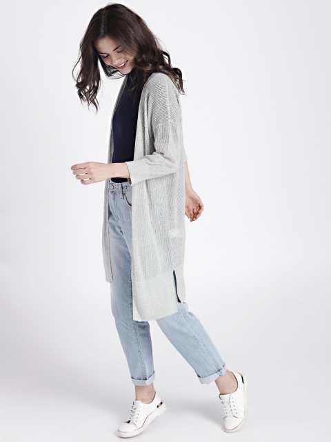 

GAP Women's Grey Melange Short Sleeve Pullover Mockneck Sweater