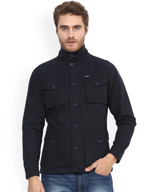 

Red Tape Men Navy Blue Solid Parka