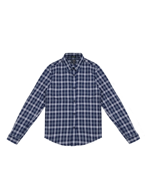 

Indian Terrain Boys Blue & White Regular Fit Checked Casual Shirt