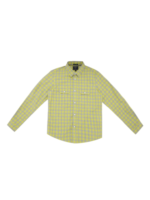 

Indian Terrain Boys Green & Grey Regular Fit Checked Casual Shirt