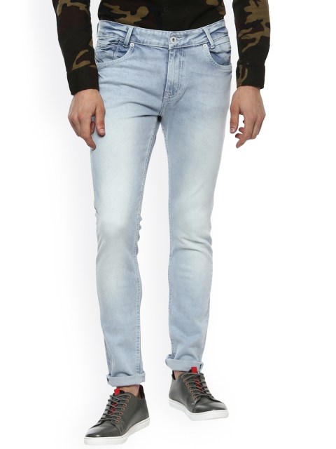 

Mufti Men Blue Skinny Fit Mid-Rise Clean Look Stretchable Jeans