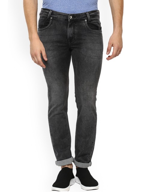 

Mufti Men Grey Straight Fit Mid-Rise Clean Look Stretchable Jeans