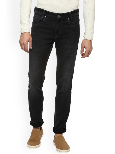 

Mufti Men Black Straight Fit Mid-Rise Clean Look Stretchable Jeans