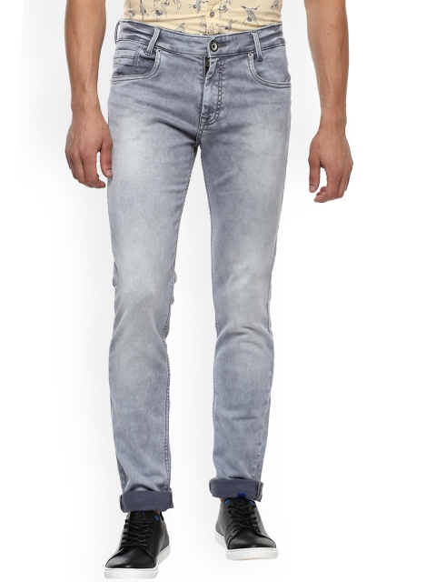 

Mufti Men Grey Straight Fit Mid-Rise Clean Look Stretchable Jeans