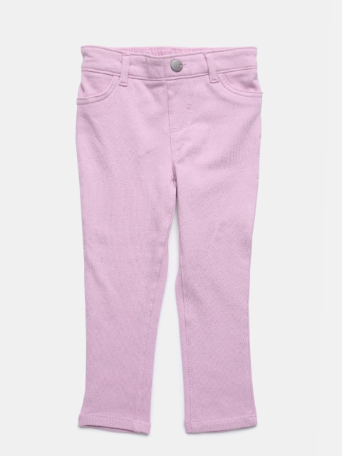 

The Childrens Place Girls Lavender Shimmer Jeggings