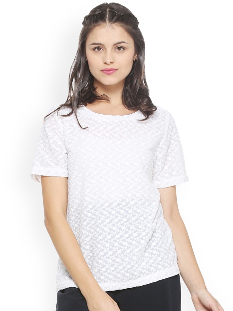 

Allen Solly Woman White Self Design Top