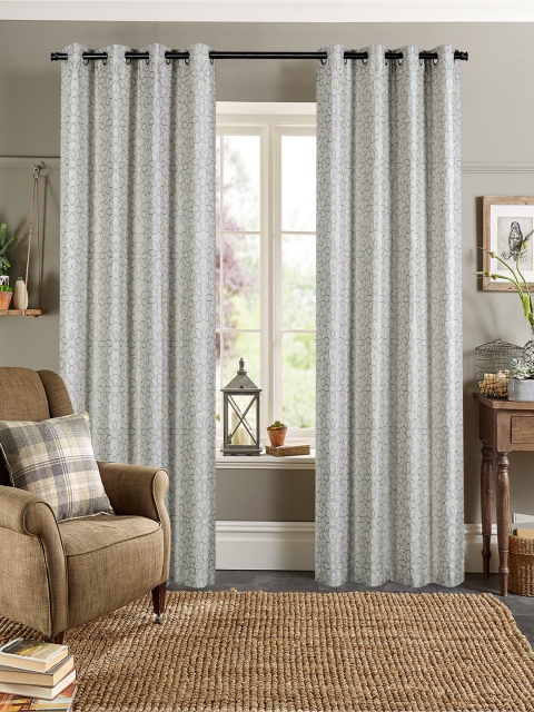 

Deco Window Grey Set of 2 Door Curtains