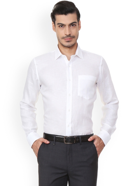 

Van Heusen Men White Slim Fit Solid Formal Shirt