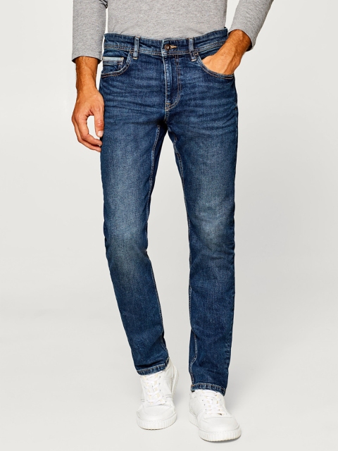 

ESPRIT Men Navy Blue Slim Fit Low-Rise Clean Look Stretchable Jeans