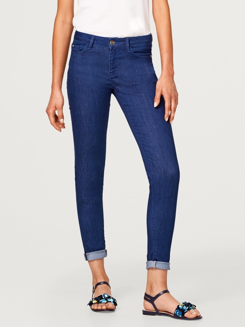 

ESPRIT Women Blue Regular Fit Mid-Rise Clean Look Stretchable Jeans