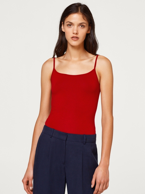 

ESPRIT Women Maroon Solid Camisole 078EE1K049