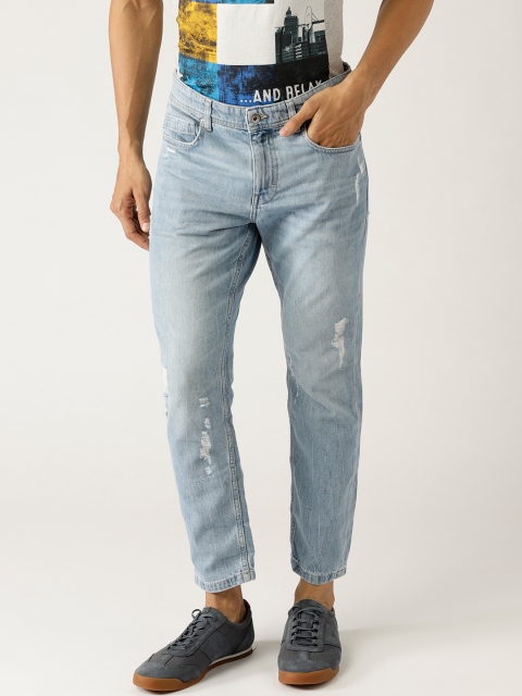 

ESPRIT Men Blue Slim Fit Mid-Rise Mildly Distressed Jeans
