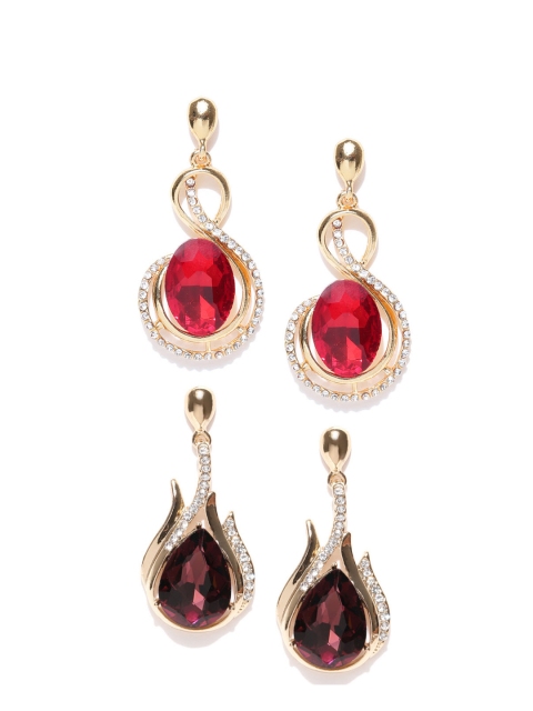 

Crunchy Fashion Set of 2 Drop Earrings, Brown