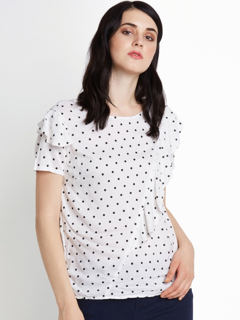 

Honey by Pantaloons Women White Printed Top