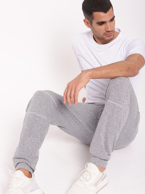 

ether Plus Men Grey Melange Solid Joggers