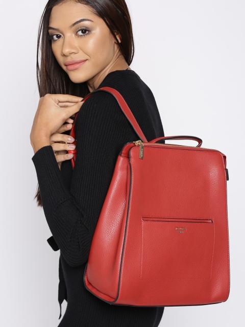

Dune London Women Red Solid Backpack