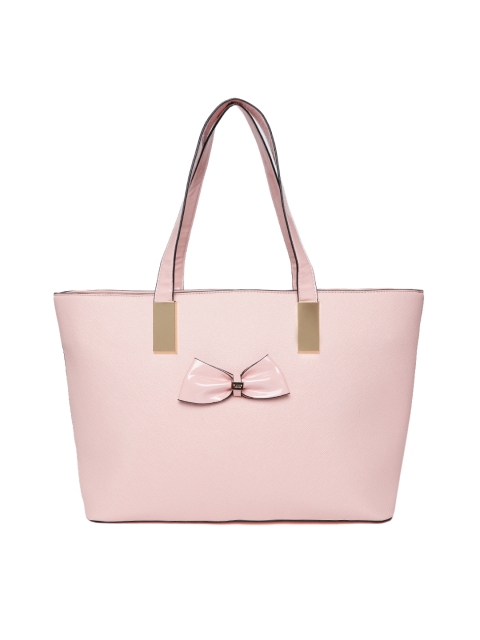 

Dune London Pink Solid Shoulder Bag with Bow Detail