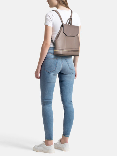 

Dune London Women Taupe Solid Backpack