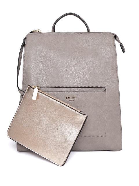 

Dune London Women Taupe Solid Backpack
