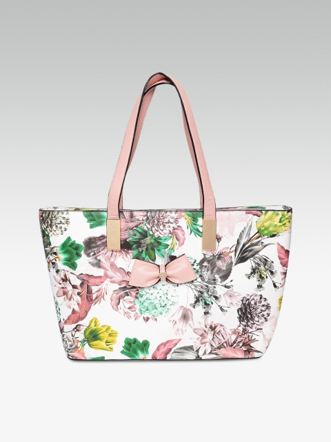 

Dune London White & Pink Floral Print Shoulder Bag