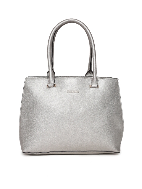 

Steve Madden Silver-Toned Solid Shoulder Bag