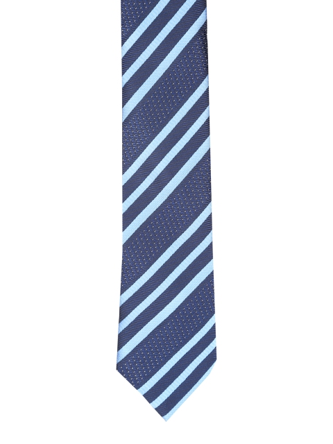 

Van Heusen Blue & Turquoise Blue Striped Skinny Tie