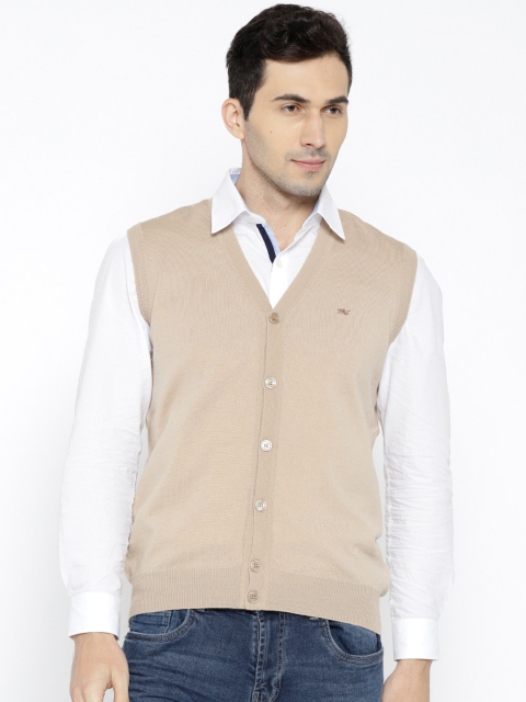 

Monte Carlo Men Beige Solid Cardigan