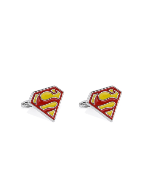 

Peora Red Diamond Shaped Textured Cufflinks