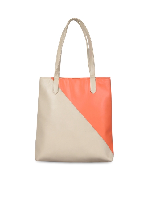 

Berrypeckers Orange & Beige Colourblocked Shoulder Bag