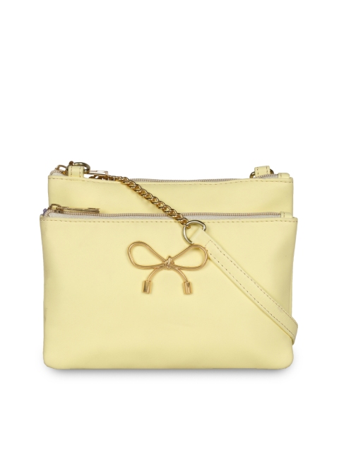 

Berrypeckers Yellow Solid Sling Bag