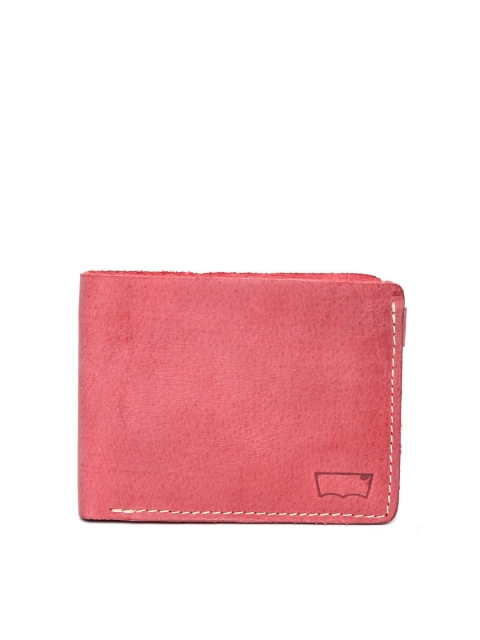 

Levis Men Red Solid Leather Two Fold Wallet