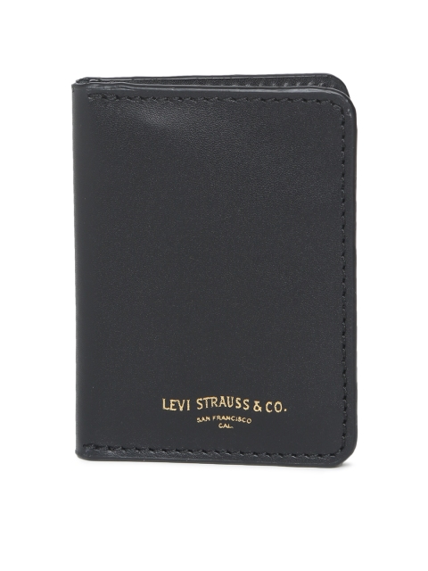 

Levis Men Black Solid Leather Card Holder