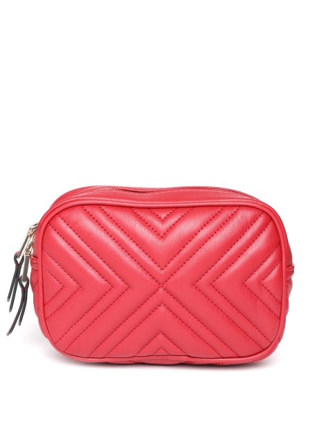 

MANGO Women Red Quilted Fanny Pack