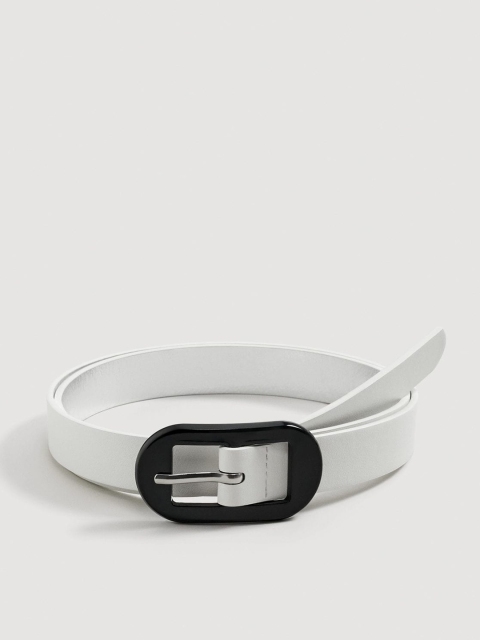

MANGO Women White Solid Belt