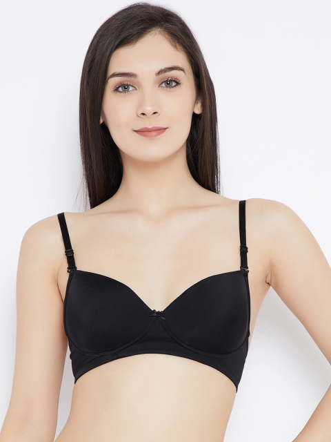 

C9 AIRWEAR Black Solid Non-Wired Non Padded T-shirt Bra PZ2607_BLACK