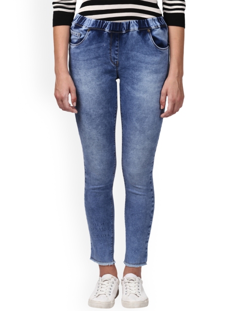 

Park Avenue Woman Blue Skinny Fit Mid-Rise Clean Look Stretchable Jeans