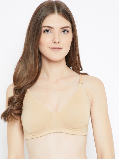 

C9 AIRWEAR Beige Solid Non-Wired Non Padded T-shirt Bra