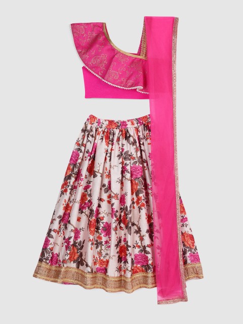 

YK Pink Ready to Wear Lehenga & Blouse with Dupatta