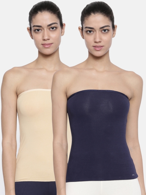 

Bitz Women Pack of 2 Tube Camisoles ETC001, Nude