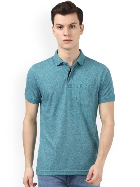 

Parx Men Green Solid Polo Collar T-shirt