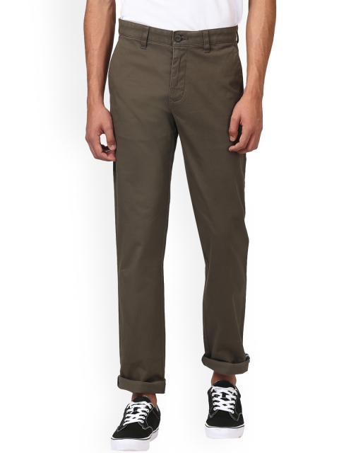 

Parx Men Brown Tapered Fit Solid Chinos