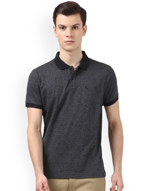

Parx Men Grey Solid Polo Collar T-shirt