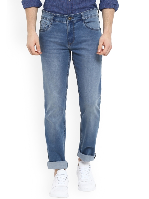 

Parx Men Blue Tapered Fit Mid-Rise Clean Look Stretchable Jeans