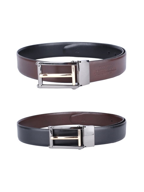 

Van Heusen Men Black & Brown Reversible Leather Belt