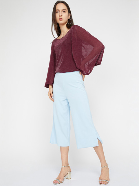 

CODE by Lifestyle Women Maroon Solid Top