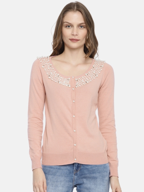 

CODE by Lifestyle Women Pink Solid Cardigan