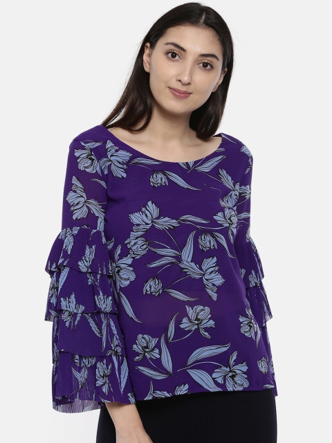 

CODE by Lifestyle Women Purple Printed Top