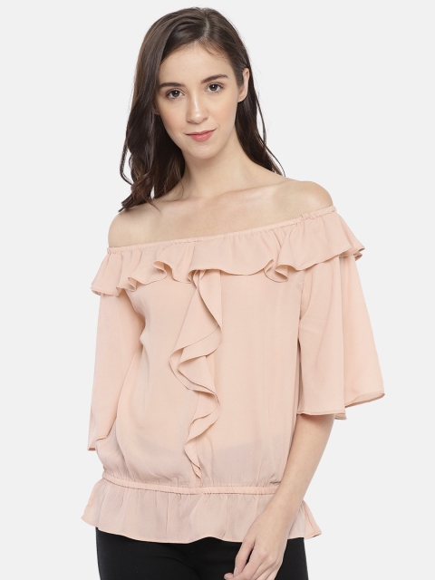 

CODE by Lifestyle Women Pink Solid Blouson Top